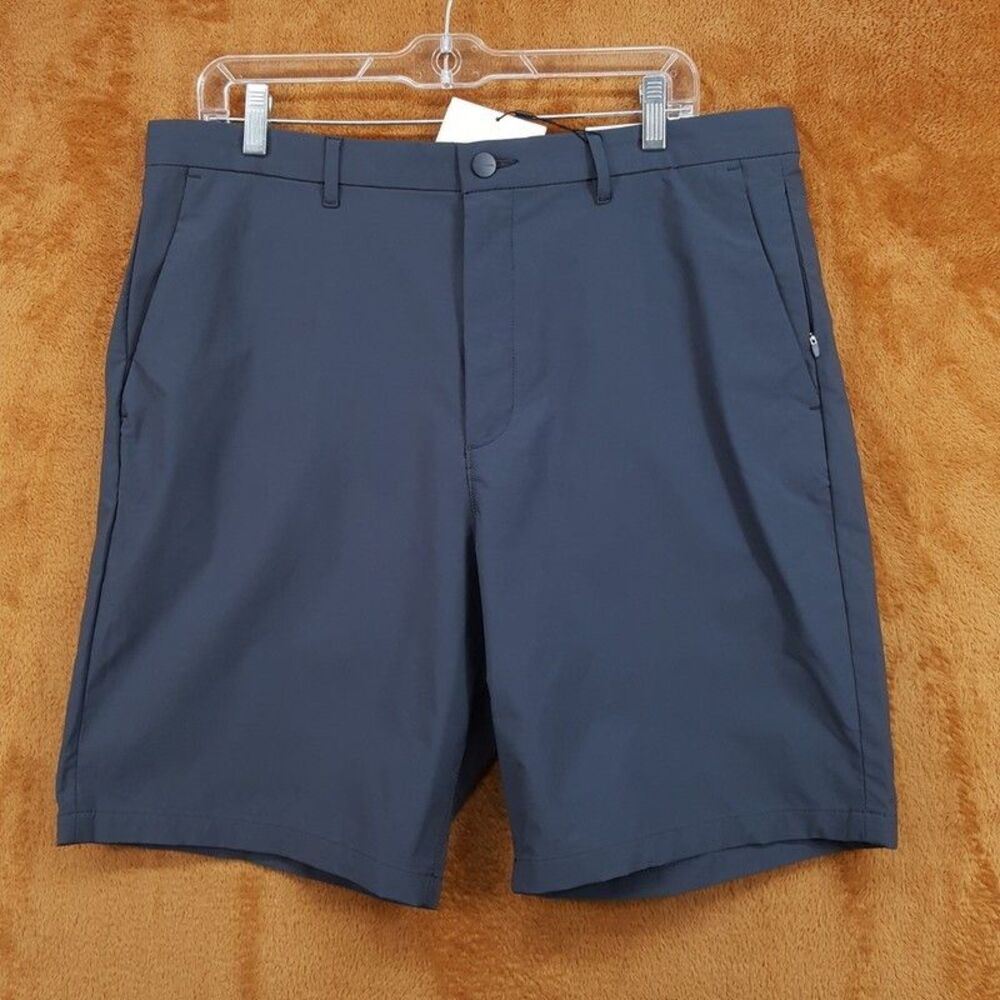 Calvin Klein Shorts Mens Size 38 Grey Blue Ink Performance Tech 9" $80
